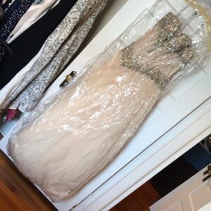 Strapless Sequin Gown